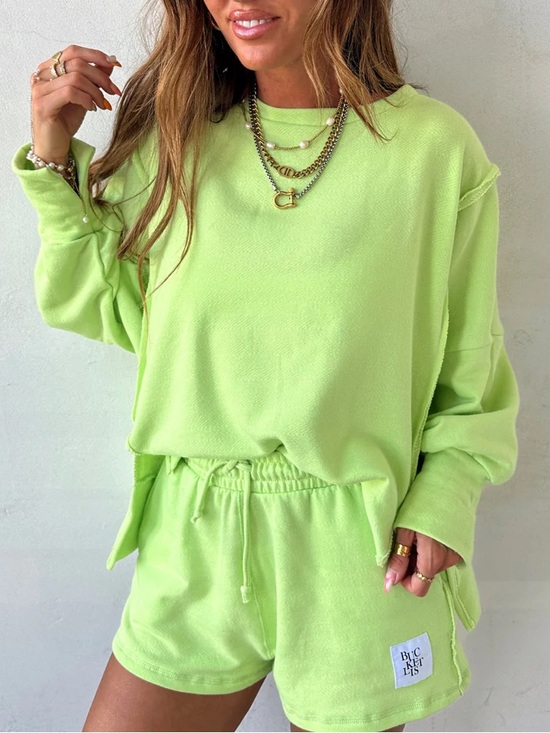 BUCKETLIST Sweaters - Limeade Relaxed Sweatshirt